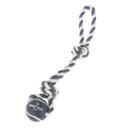 Nomad Tales Spirit cuerda con pelota juguete para perros - 8 x 41 cm (diámetro x largo)
