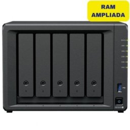 Disco Duro NAS Interno Synology 5 Bahías 16GB DDR4 2.5GbE DS1525+ Expansible PCIe NVMe