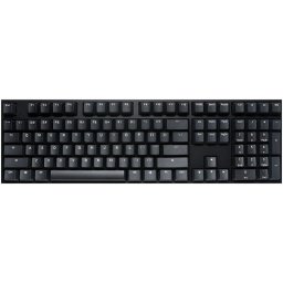 Teclado Ducky Origin 100% Black Mx Red mecánico hot-swap con diseño south-facing