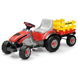 Tractor Peg Perego Mini Tony Tigre 2 años 4 ruedas Gris/Rojo