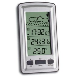 Estación meteorológica TFA 35.1079 Plata con predicción del tiempo