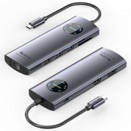 Estación de acoplamiento Vention TQUHB 9 en 1 HDMI 4K DisplayPort USB-C