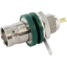TELEGÄRTNER TG 100023442 - BNC socket 50 Ohm soldadura con disco aislante