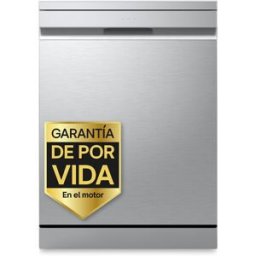 LG Lavavajillas 14 servicios QuadWashTM Steamcon lavado a vapor y tercera bandeja - DF375HVS. Inox