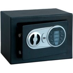 Btv Caja Fuerte Electrónica de Sobreponer Minibank. Negro
