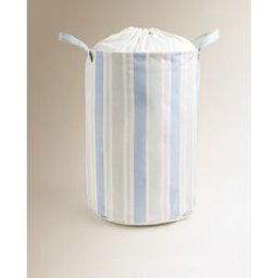 El Corte Inglés Cesto de ropa Rayas Hamper Canvas. Azul claro