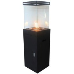 NORA FLAMES Estufa Gas Exterior Rectangular Babel 10 kW. Negro