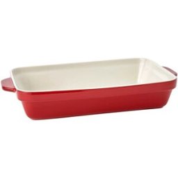 El Corte Inglés Fuente de horno de cerámica . (Grande) Rojo