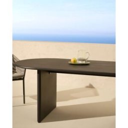 El Corte Inglés Mesa de jardín de aluminio Milán. Antracita