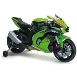 Injusa Vehículo batería Moto Kawasaki Ninja 12V, . Verde / Negro