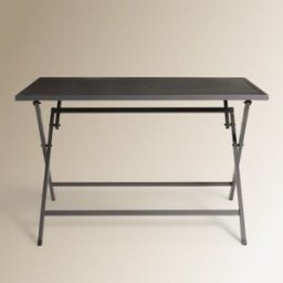 El Corte Inglés Mesa de balcón plegable rectangular Atlanta. Antracita