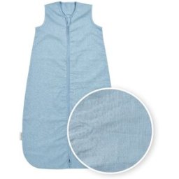 Meyco Saco dormir sin mangas lino 70cm. Azul Cielo niño