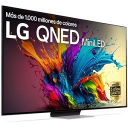 LG TV QNED MiniLED 189cm (75') 75QNED91T6A 4K con Smart TV WebOS24. Negro