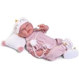 Muñecas Antonio Juan Muñeca Sweet Reborn Lea pijama y antifaz .