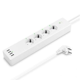 Regleta Muvit Io 4 Tomas Inteligente Wi-Fi 4 USB Control Voz 1.8 m