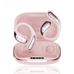 Auriculares Genérica Paxa-vogbuds 5 Pro inalámbricos Bluetooth 5.4 con IA y modo juego rosa
