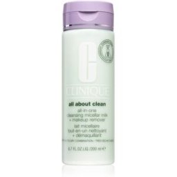 All About Clean™ All-In-One Cleansing Micellar Milk + Makeup Remover Leche Suave Limpiadora Para Pieles Secas Y Muy Secas 200 Ml
