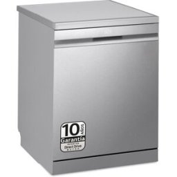LG Lavavajillas 14 servicios, 60 cm, con bandeja para cubiertos - DF587HVS. Acero antihuellas