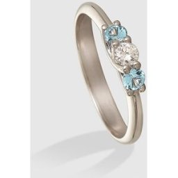 El Corte Inglés Anillo en oro y diamante azul Diamonds . (14) Azul