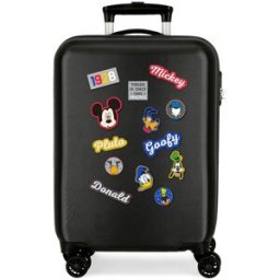 Disney Maleta de cabina infantil Mickey The One rígida con capacidad de 35L. Negro
