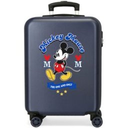 Disney Maleta de cabina infantil Mickey The One rígida con capacidad de 35L. Azul marino