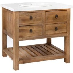 El Corte Inglés Mueble de baño con 4 cajones, encimera y lavabo Opium .