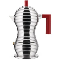 Alessi Cafetera Pulccina para inducción . (3 Tazas) Gris