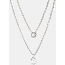 DKNY Collar Core con cristal. Blanco