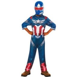 Rubies Disfraz infantil Capitán América BNW Classic Avengers . (De 7 a 8 años)