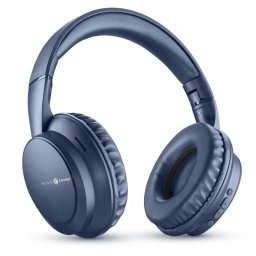 Auriculares Music Sound BOOST inalámbricos Bluetooth con 3 modos EQ, micrófono y plegables azul