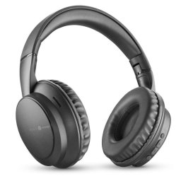 Auriculares Music Sound Boost inalámbricos Bluetooth con 3 modos EQ, micrófono y plegables negros