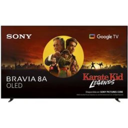 Sony TV 55' BRAVIA 8A K55XR8AB OLED, 4K HDR, 120Hz, Google TV, Smart TV, Funciones para PS5, IMAX Enhanced, Dolby Vision Atmos, Chromecast (Reacondicionado Grado A).