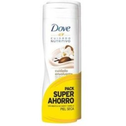 Dove Loción Corporal Nutritiva Cuidado Envolvente 2x400ml