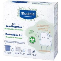 Mustela Kit Toallitas Eco Reutilizables x10 Unidades