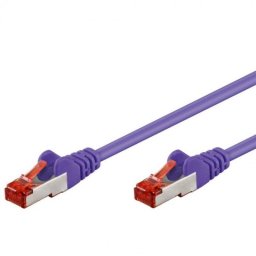 Cable de red Goobay 95500 Cat6 2 m Violeta S/FTP