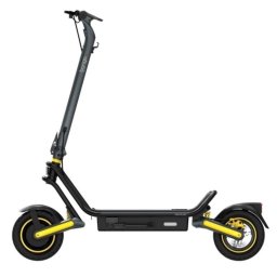 Patinete eléctrico Cecotec Bongo GS50 XXL Connected 350W Autonomía 50km Ruedas 10" Doble suspensión LCD Negro Amarillo