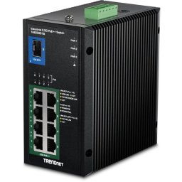 Switch Trendnet TI-BG5091B 8x2.5G PoE++ 1xSFP+ Montaje Pared DIN