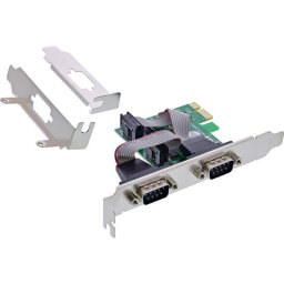Tarjeta de Interfaz InLine 76619D PCIe 2.0 RS-232 2 Puertos Seriales