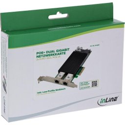 Tarjeta de Red InLine 51125P PCI Express 2 Puertos Gigabit Ethernet USB 3.2 Gen1
