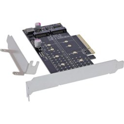 Tarjeta PCIe InLine 76660N M.2 NVMe 64 Gb/s con LED y Low Profile