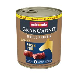 animonda GranCarno Adult Single Protein Supreme 6 x 800 g - Caballo puro