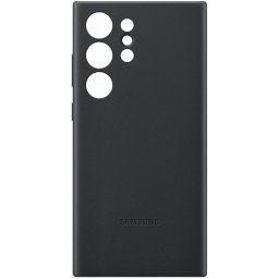Samsung Leather Case Funda de Piel Negra para Galaxy S23 Ultra