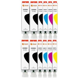 Pccom Essential Canon Pgi525/cli526 Cartucho Tinta Compatible Negro/cian/magenta/amarillo Pack 12