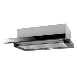 Campana extractora Aspes ACPE602ADX Ducto/Recirculación 60cm con control táctil y cristal negro