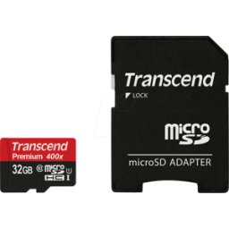 TS32GUSDU1 - MicroSDHC memory card 32GB, Transcend Class 10 UHS-I.