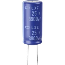 EUROPE CHEMI-CON RAD LXZ 25/3K9 - ELKO, 3900MICROF, 25V, 105 °C.