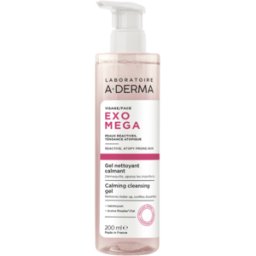 A Derma Exomega Gel Limpiador Calmante Facial 200mL