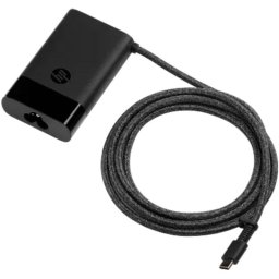 Cargador HP USB-C de 65W, carga rápida, compacto y ligero, compatible con portátil, tablet o móvil