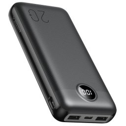 Powerbank Veger L20 20000mAh 20W LCD Negro cargador rápido USB-C