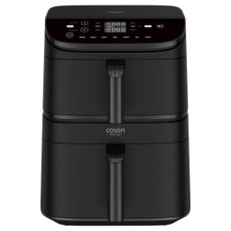 Freidora de Aire Cosori Turbo Tower Ceramic 10,8L 2630W Doble Cesta y Rejilla Extra